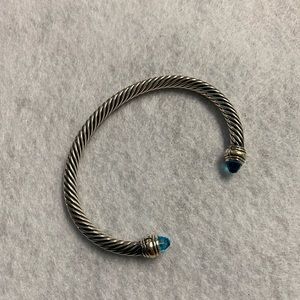 Blue Topaz David Yurman 5 mm bracelet